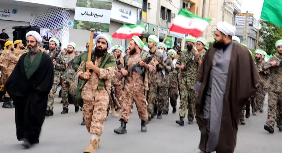فیلم| روحانیون شهرستان بابل در رزمایش اقتدار جان فدای ایران امام رضایی