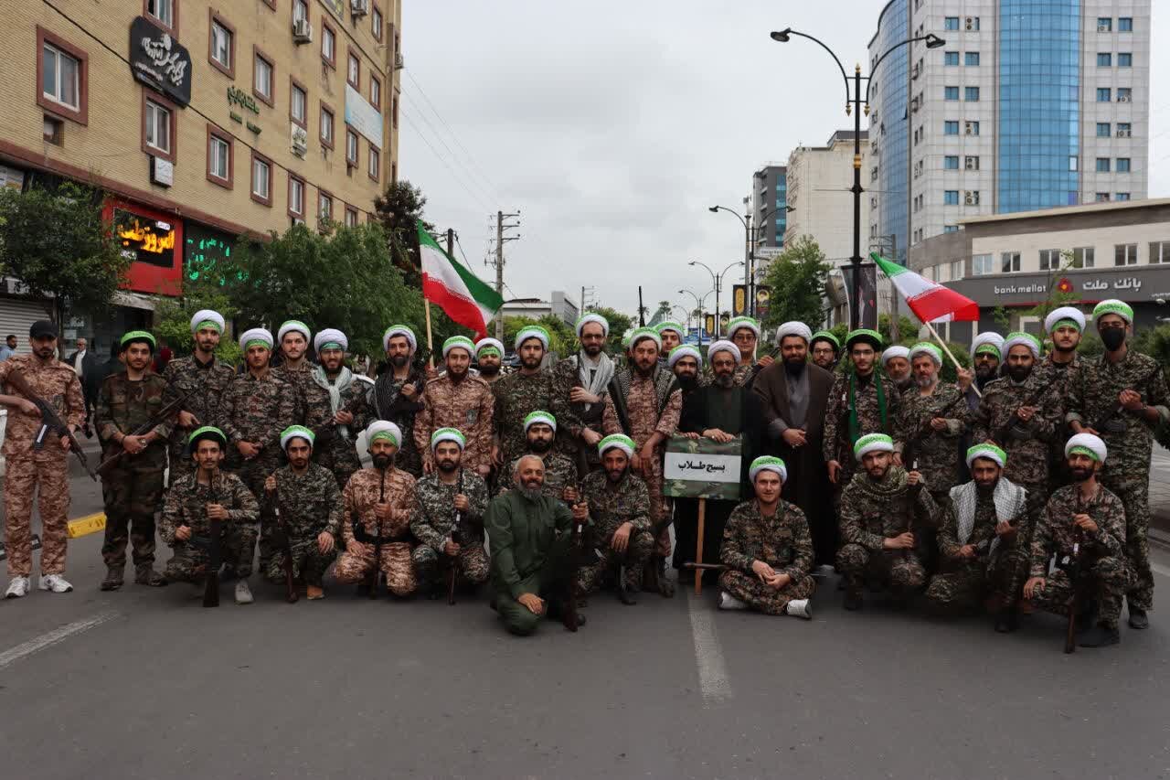فیلم| روحانیون شهرستان بابل در رزمایش اقتدار جان فدای ایران امام رضایی