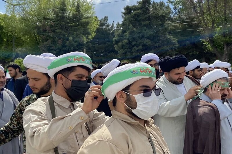 تصاویر/ حضور پرشور روحانیون کرمانشاه در رزمایش بزرگ «جانفدا»
