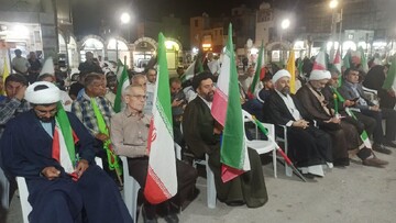 تصاویر/ بیعت مردم خارگ با رهبر انقلاب