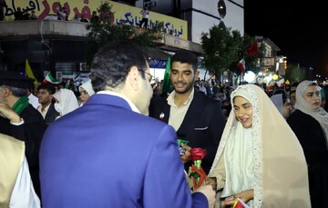 تصاویر/ جشن ازدواج ۲۰ زوج خورموجی