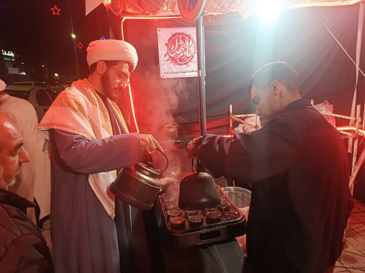 تصاویر / استمرار فعالیت موکب مدرسه علمیه امام صادق (ع) نقده