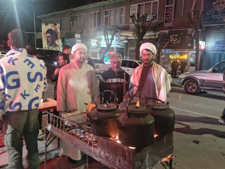 تصاویر / استمرار فعالیت موکب مدرسه علمیه امام صادق (ع) نقده