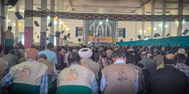 تصاویر/اقامه نماز عبادی سیاسی جمعه در ساوه