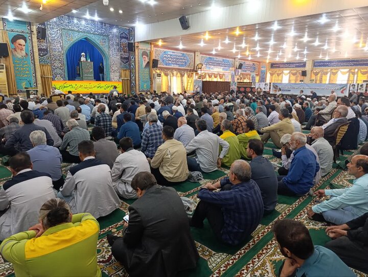 تصاویر/ آیین عبادی سیاسی نمازجمعه امروز شهر بوشهر