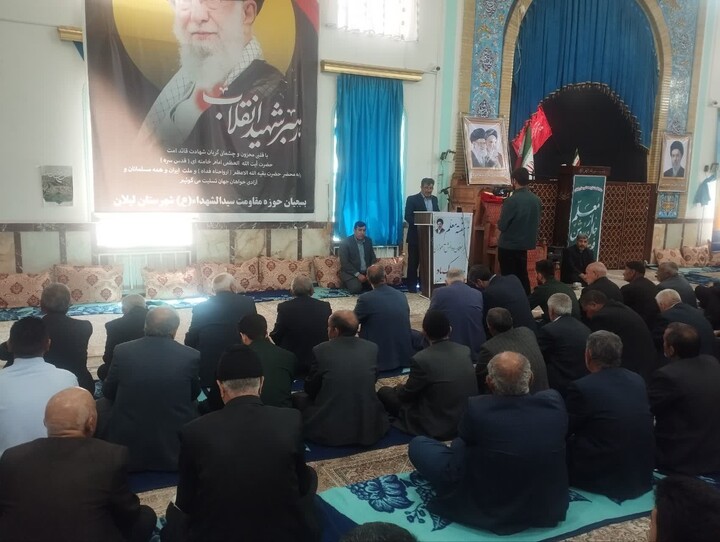 تصاویر/ اقامه نمازجمعه شهر لیلان