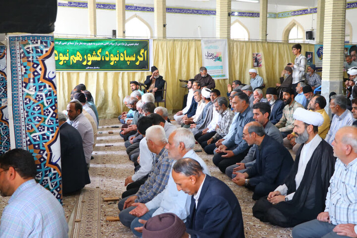 تصاویر| مراسم عبادی سیاسی نماز جمعه قاین