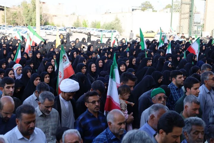 تصاویر/ آیین بدرقه و خاکسپاری شهید فاطمه موحدان دختر دانش آموز جانفدای ایران