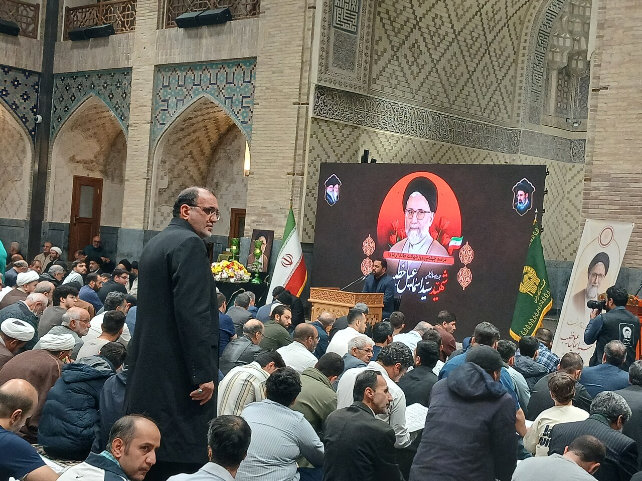 تصاویر/مراسم چهلمین روز شهادت حجت الاسلام والمسلمین در دارالقران کریم حرم رضوی