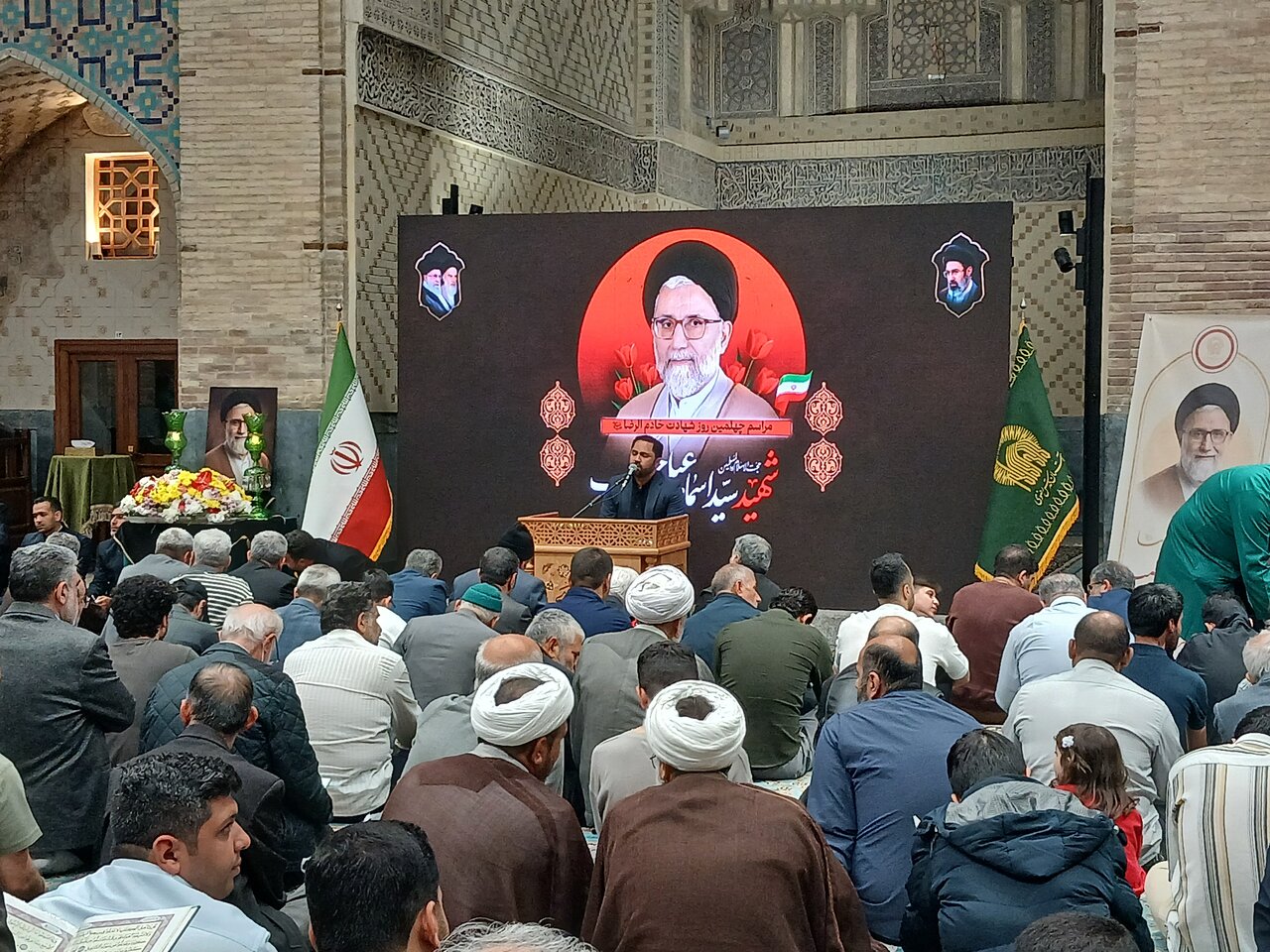 تصاویر/مراسم چهلمین روز شهادت حجت الاسلام والمسلمین در دارالقران کریم حرم رضوی