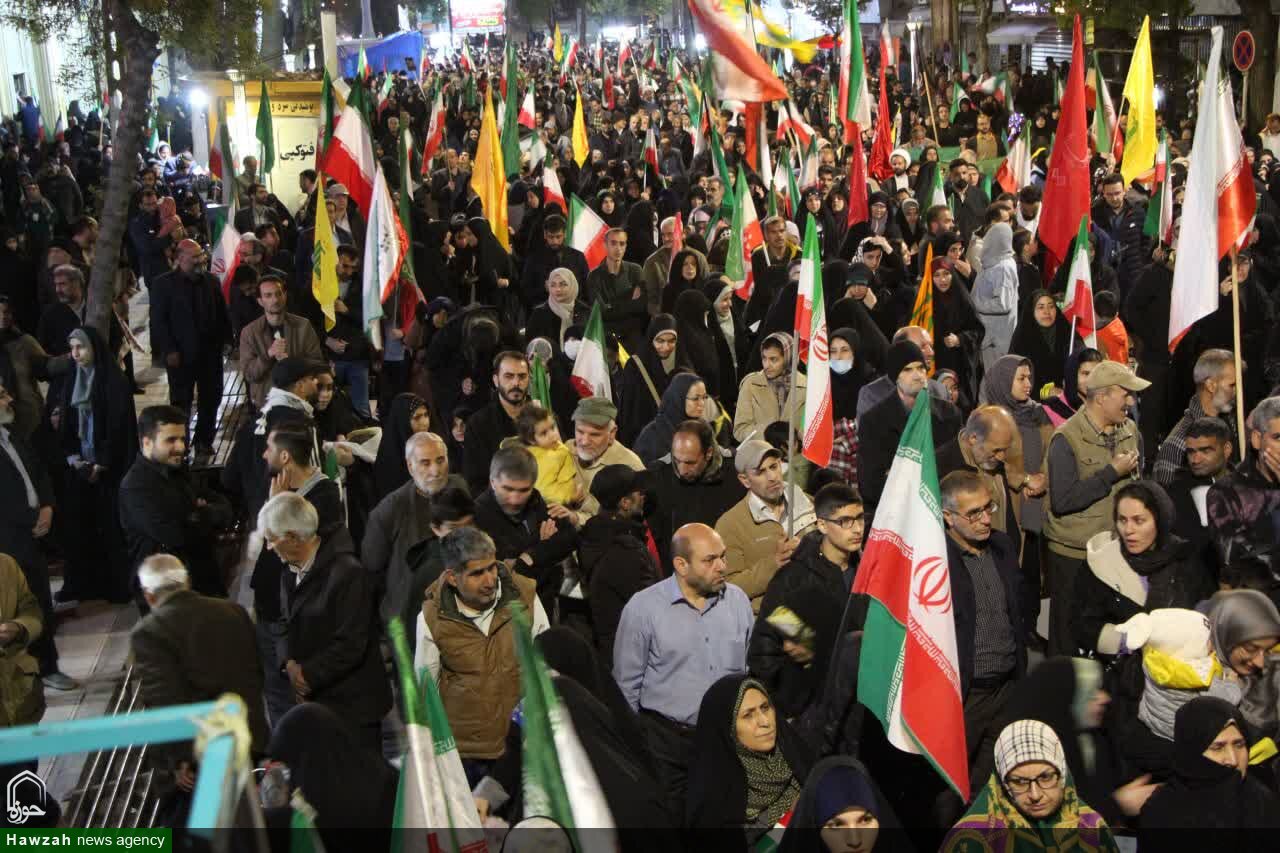 تصاویر/ تجمع هم‌بستگی و انتقام‌جویی مردم ملایر