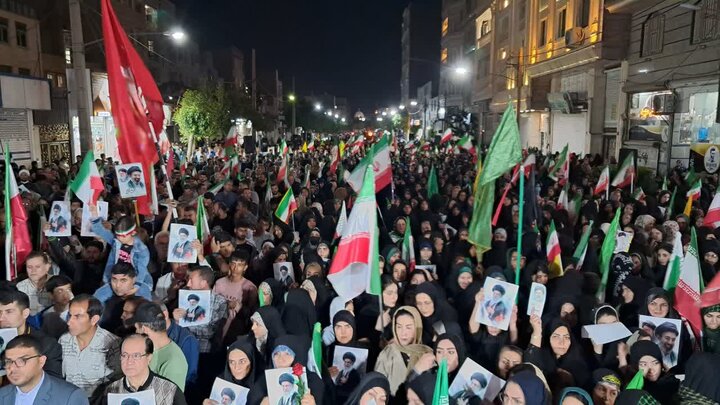 تصاویر/ اجتماع امت انقلابی بهارستان در شب شصت و سوم