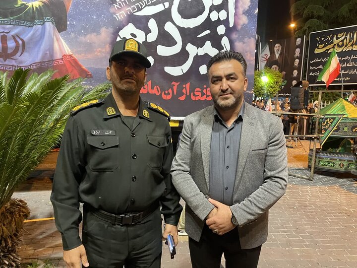 تصاویر/ حضور پرشکوه مردم نوشهر در اجتماع شبانه یازدهم اردیبهشت