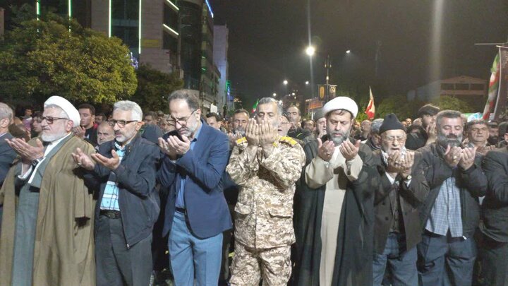تصاویر/ اقامه نماز استغاثه به درگاه امام زمان (عج) در شهرستان بابل