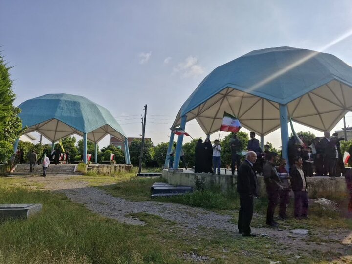 تصاویر/ تجمع حماسی مردم روستای ازباران شهرستان آمل