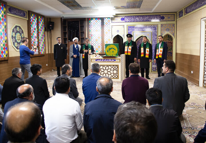 تصاویر / کاروان حامل پرچم متبرک حرم مطهر امام رضا (ع) در قزوین