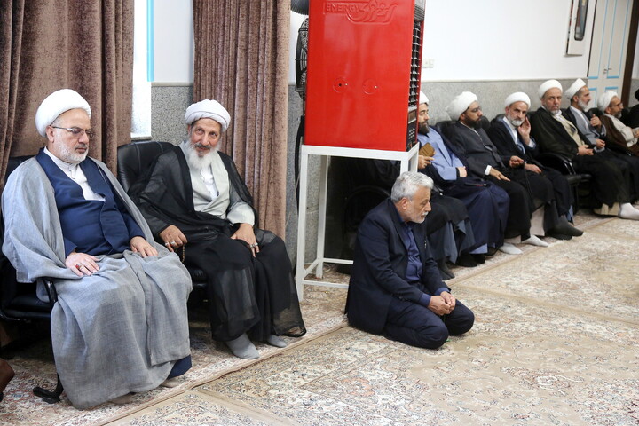تصاویر/ مراسم اربعین بنده‌ی خدا، شهید علی لاریجانی