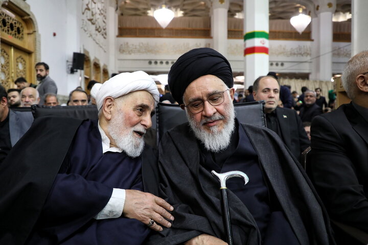 بزرگداشت چهلم شهیدان لاریجانی در حرم مطهر بانوی کرامت