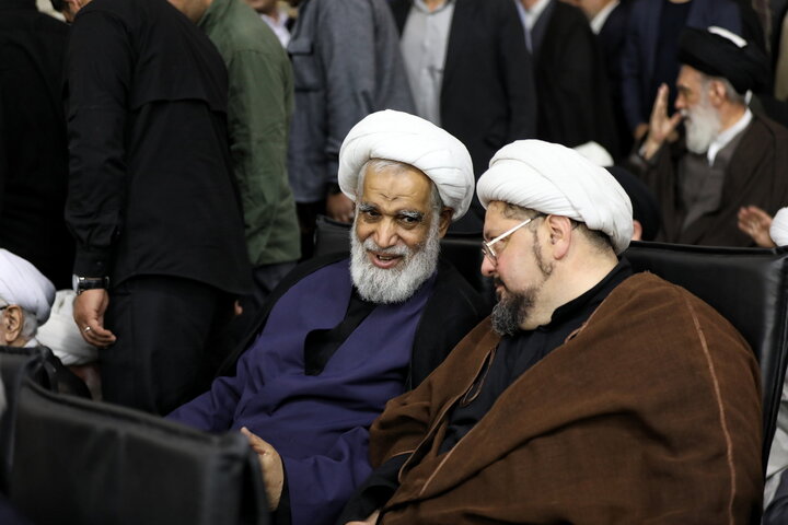 بزرگداشت چهلم شهیدان لاریجانی در حرم مطهر بانوی کرامت