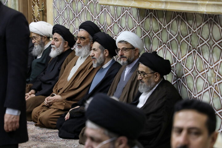 بزرگداشت چهلم شهیدان لاریجانی در حرم مطهر بانوی کرامت