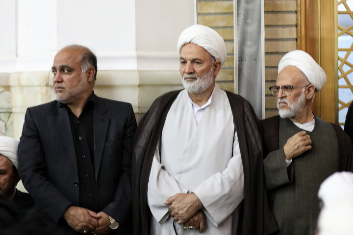 بزرگداشت چهلم شهیدان لاریجانی در حرم مطهر بانوی کرامت