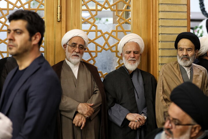 بزرگداشت چهلم شهیدان لاریجانی در حرم مطهر بانوی کرامت