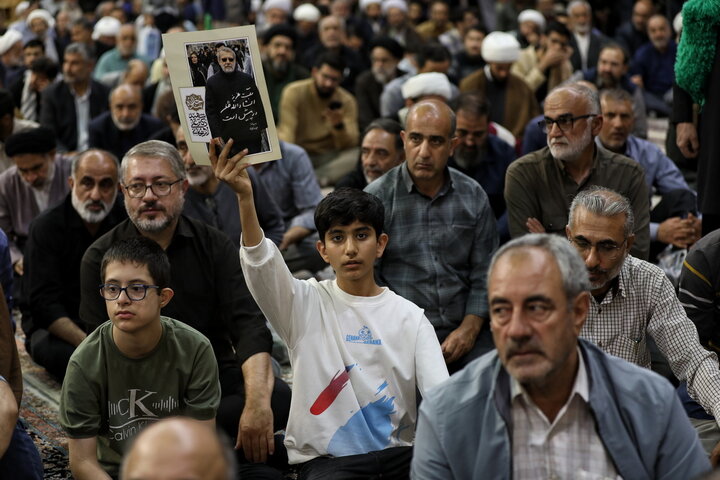 بزرگداشت چهلم شهیدان لاریجانی در حرم مطهر بانوی کرامت