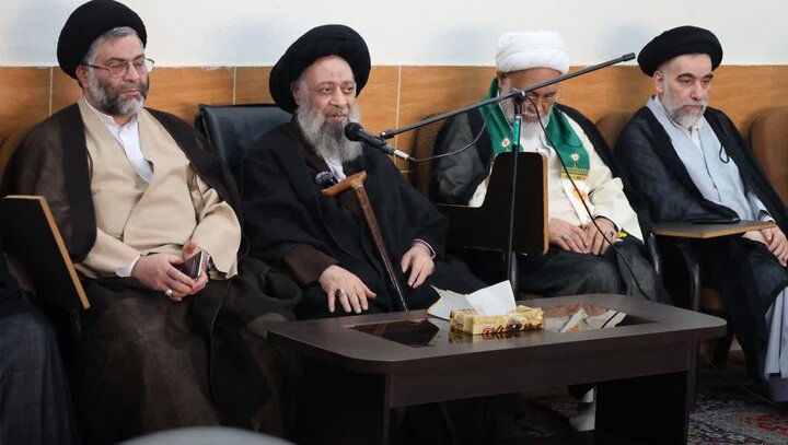 تصاویر/حضور آیت‌الله  سید محمد علی موسوی جزایری در نشست اساتید حوزه علمیه امام خمینی (ره) اهواز