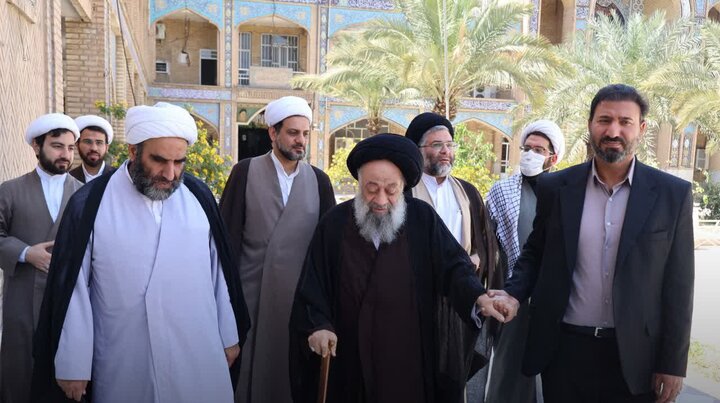 تصاویر/حضور آیت‌الله  سید محمد علی موسوی جزایری در نشست اساتید حوزه علمیه امام خمینی (ره) اهواز