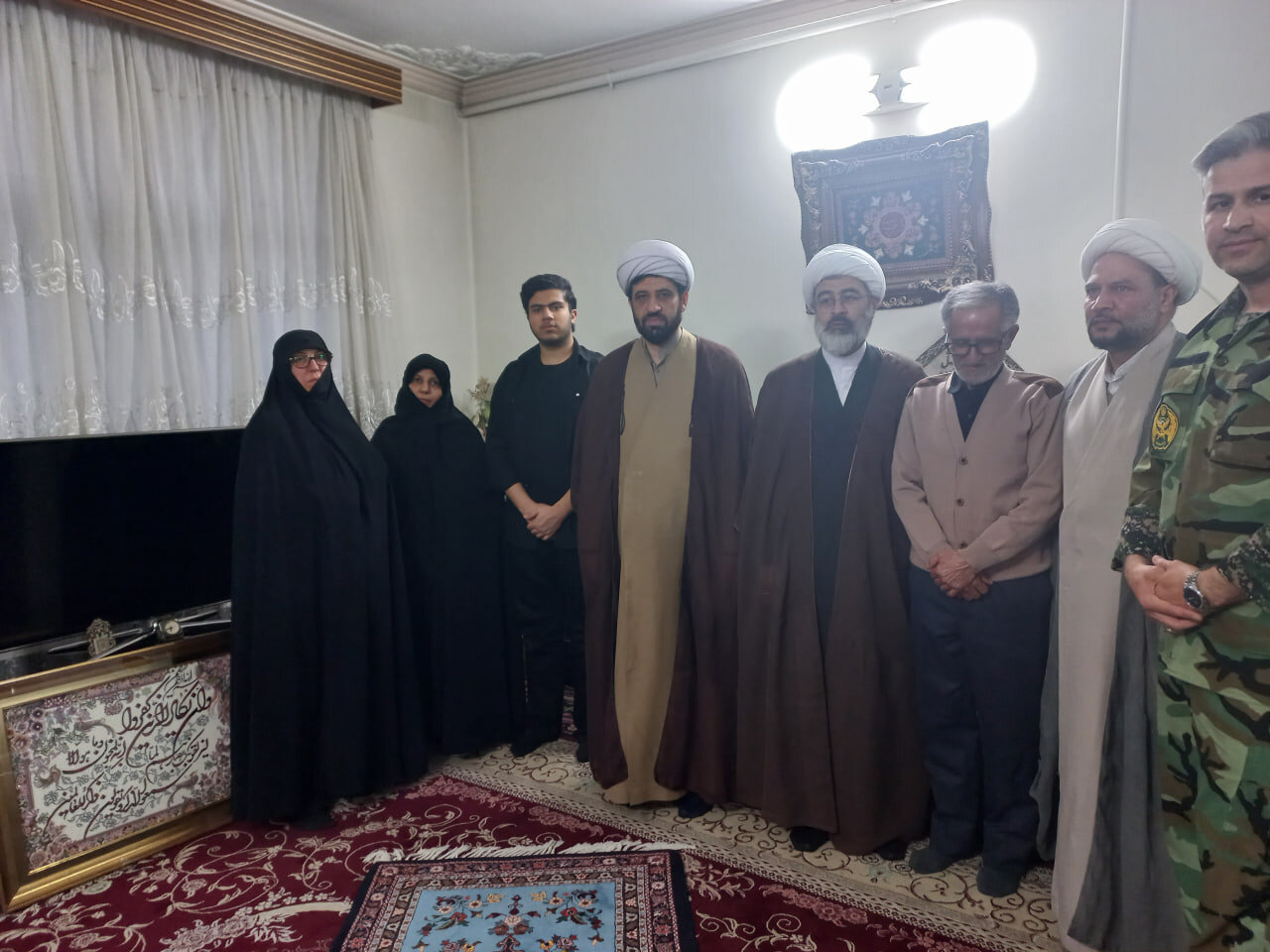 دیدار مسئولان دفتر تبلیغات اسلامی با خانواده شهید ستوان یکم احسان کرمی