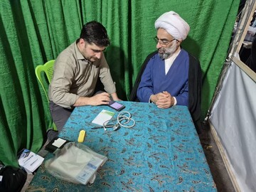 تصاویر/ فعالیت موکب مدرسه علمیه صاحب الزمان(عج) لنگرود