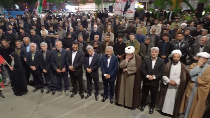تصاویر/ میدان اصلی شهرستان چایپاره؛ صحنه شصت و سومین تجمع حماسی در دفاع از نیروهای مسلح