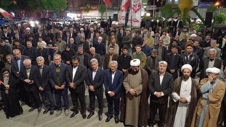 تصاویر/ میدان اصلی شهرستان چایپاره؛ صحنه شصت و سومین تجمع حماسی در دفاع از نیروهای مسلح