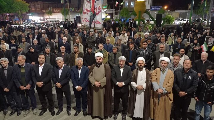 تصاویر/ میدان اصلی شهرستان چایپاره؛ صحنه شصت و سومین تجمع حماسی در دفاع از نیروهای مسلح