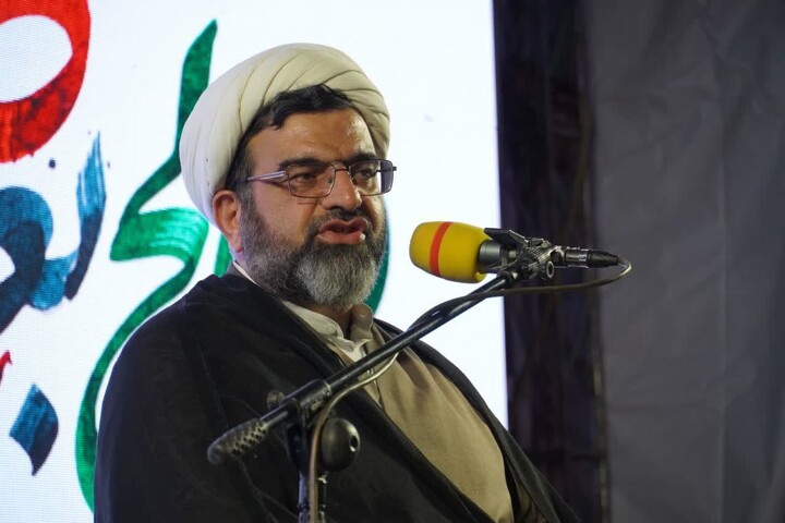 تصاویر/اجتماع پرشور مردم انقلابی شهرستان امیدیه با سخنرانی عضو مجلس خبرگان رهبری