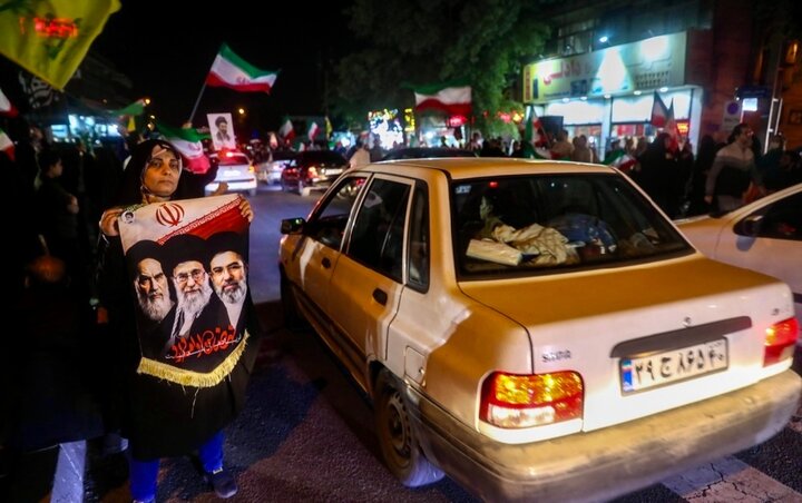 تصاویر/ تجمع حمایت از وطن در منطقه ۴ تهران