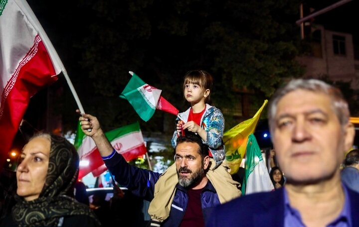 تصاویر/ تجمع حمایت از وطن در منطقه ۴ تهران