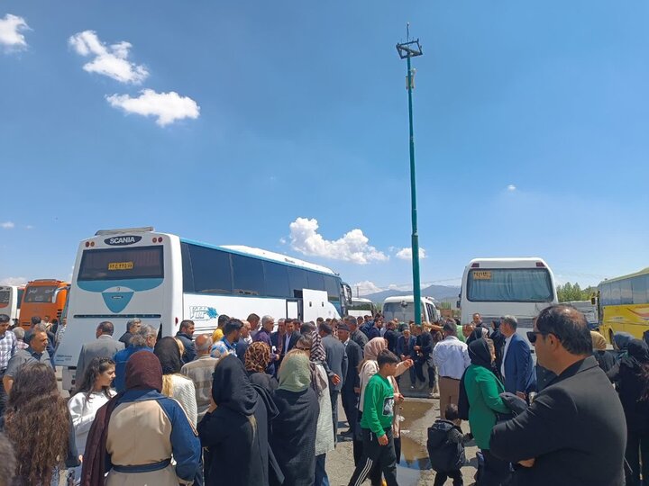تصاویر/ اعزام اولین کاروان زیارتی حج تمتع از پایانه بین‌المللی شهید درستی خوی