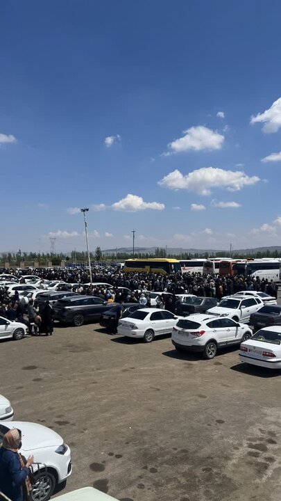 تصاویر/ اعزام اولین کاروان زیارتی حج تمتع از پایانه بین‌المللی شهید درستی خوی