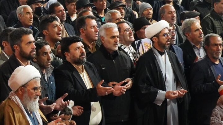 تصاویر/ خونخواهی رهبر شهید انقلاب؛ محور شصت و چهارمین اجتماع پرشور مردم شهرستان چالدران