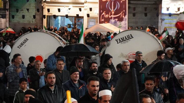 تصاویر/ خونخواهی رهبر شهید انقلاب؛ محور شصت و چهارمین اجتماع پرشور مردم شهرستان چالدران
