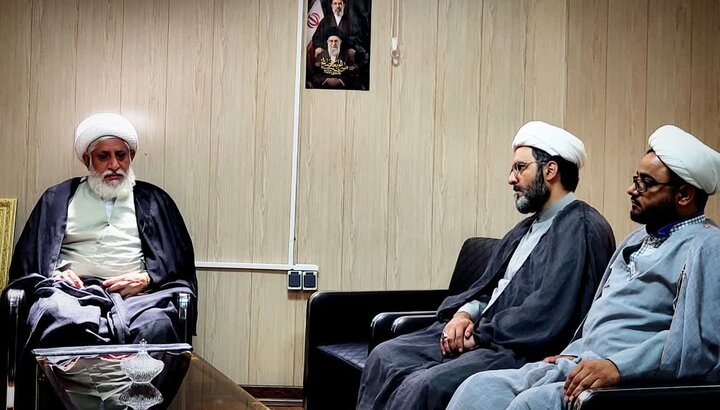 تصاویر/ دیدار رئیس فرهنگی مرکز خدمات حوزه‌های علمیه کشور با امام جمعه میناب