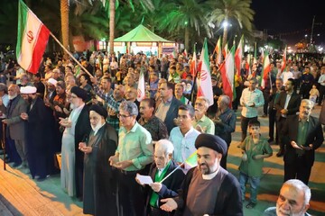 فیلم| رژه‌ی حماسی جان‌فدایانِ امام رضایی شهرستان بافق