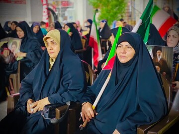 تصاویر/ اجتماع مردم بیدخون در خیابان نظام