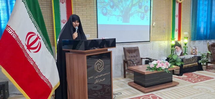 تصایر/ مراسم تجلیل از اساتید حوزه علمیه خواهران در کنگان