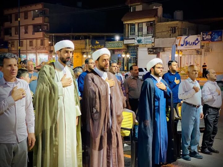 تصاویر/ اجتماع مردم بیدخون در خیابان نظام