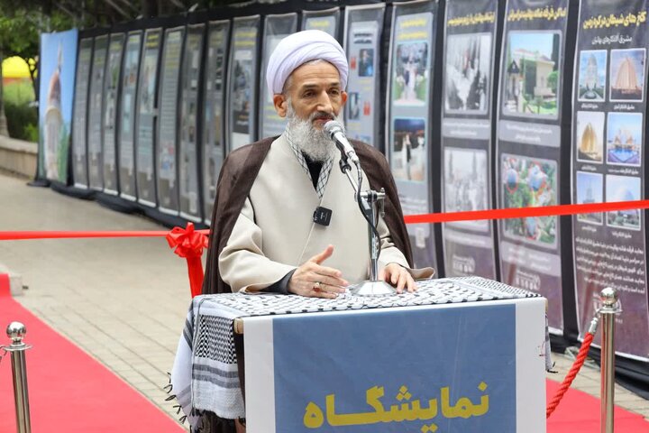 تصاویر/ بازدید نماینده ولی فقیه از نمایشگاه تبیینی «سربازان صهیون»