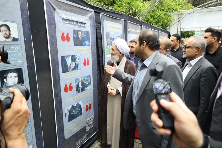 تصاویر/ بازدید نماینده ولی فقیه از نمایشگاه تبیینی «سربازان صهیون»