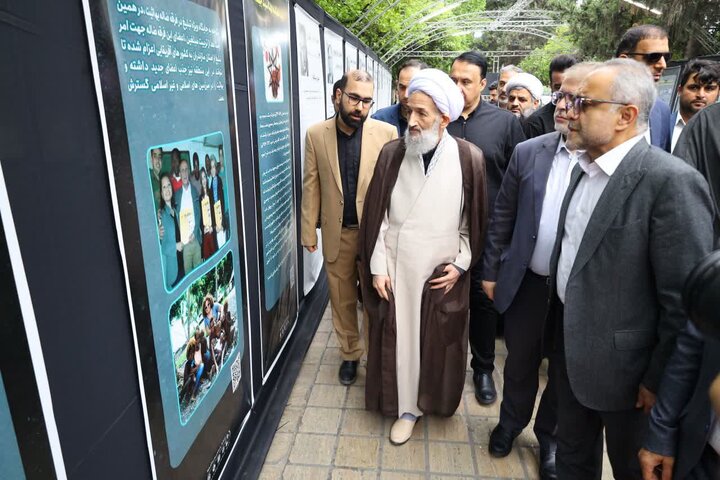 تصاویر/ بازدید نماینده ولی فقیه از نمایشگاه تبیینی «سربازان صهیون»