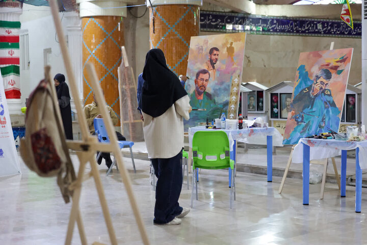 تصاویر/  کارگاه نقاشی شهید تنگسیری